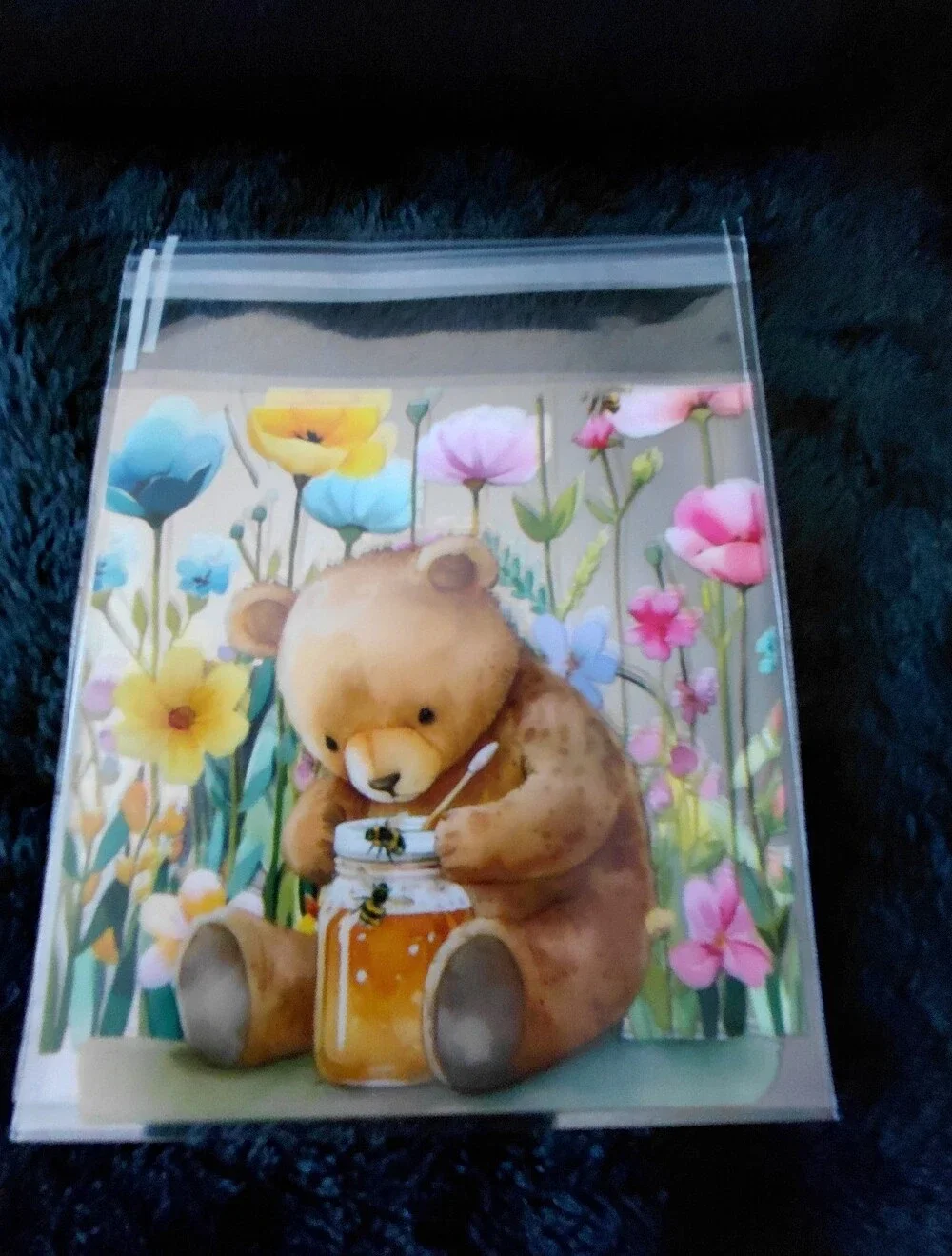15ct. Self-Seal Recloseable Forrest Animals Print Treat/Jewelry Bags 3x5.